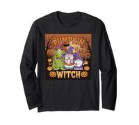 Halloween Gnomes Funny Monsters Pumpkin Spice Witch Graphic Long Sleeve T-Shirt