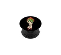 Halloween Goblin Severed Hand Spider Web Tattoo Emerald Moon PopSockets Adhesive PopGrip