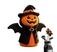 Halloween Golf Head Covers Soft Plush Pumpkin Witch Cat Skull | Novelty Driver Headcovers Golf for Women Men Golfers Court Christmas Birthday Holiday Party