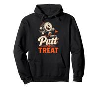 Halloween Golf Putt Or Treat Jack O Lantern Ball Pumpkin Pullover Hoodie