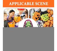 Halloween Goodie Bags,Holiday Party Favor Bag - Reusable Non-Woven Fabric Candy Tote for Haunted House Toy Family Gatherings School Events Night Parades Children