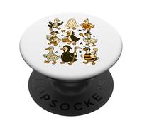 Halloween Goose Costumes Funny Spooky Cute Graphic PopSockets Adhesive PopGrip