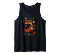 Halloween Goose Drive In Nightmare Horror Pumpkins Ghosts Tank Top