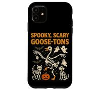 Halloween Goose Scary Spooky Goose-tons Skeletons Vintage Case for iPhone 11