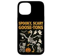 Halloween Goose Scary Spooky Goose-tons Skeletons Vintage Case for iPhone 15