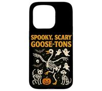 Halloween Goose Scary Spooky Goose-tons Skeletons Vintage Case for iPhone 15 Pro