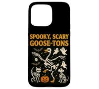 Halloween Goose Scary Spooky Goose-tons Skeletons Vintage Case for iPhone 15 Pro Max