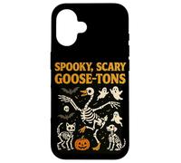 Halloween Goose Scary Spooky Goose-tons Skeletons Vintage Case for iPhone 16