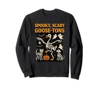 Halloween Goose Scary Spooky Goose-tons Skeletons Vintage Sweatshirt