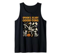 Halloween Goose Scary Spooky Goose-tons Skeletons Vintage Tank Top