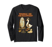 Halloween Goose Waddle I Be For Halloween Vintage Long Sleeve T-Shirt