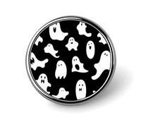 Halloween Goth Badge Holder Exquisite Round Badge with Picture Pin DIY Button Badges Personalized Metal Button Pin Fashion Brooch Crafts Gifts Clothes Decorative Pins
