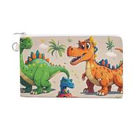 Halloween Goth Coin Purse Canvas Change Pouch with Zipper Small Cosmetic Organizer Bag Women Wallet for Car Keys, Credit Cards, Cash, Lipstick, Cartoon Dinosaur, One Size, Cartoon Dinosaur
