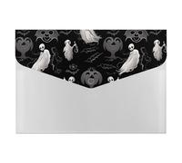 Halloween Goth File Folder, Waterproof Expanding File Folder with 6 Pockets, Durable PP Document Organizer for Office, Home