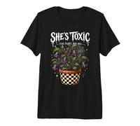 Halloween Goth Garden Witch Outfit Plant Lady She's Toxic Premium T-Shirt