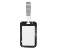 Halloween Goth Id Badge Holder with Detachable Neck Strap, Waterproof Vertical Name Card Holders, for Nurse Students Teachers Staff