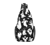 Halloween Goth Men's Sling Backpack, Travel Hiking Day Bag Crossbody Shoulder Bag.