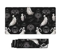 Halloween Goth Mouse Pad Large Desk Mat XL PU Leather Desk Pad Waterproof Gaming Mousepad Easy Clean Desks Protector Mat Keyboard Mats, Writing Pads for Office Home 29.5 x 16 in