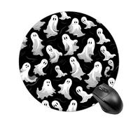 Halloween Goth Mouse Pad Round Computer Mousepad Cute Mouse Pads with Non-Slip Rubber Base Mouse Mat for Laptop Gaming Office Home