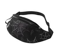 Halloween Goth Outdoor Sports Waist Bag & Casual Chest Pack, Adjustable Unisex Fanny Pack for Hiking/Running/Cycling