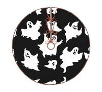 Halloween Goth Print Christmas Tree Skirt Festive Decoration For The Perfect Holiday Ambience