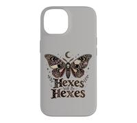 Halloween Goth Skull Hexes Will Be Hexes Butterfly Vintage Case for iPhone 14