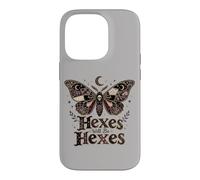 Halloween Goth Skull Hexes Will Be Hexes Butterfly Vintage Case for iPhone 14 Pro