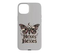 Halloween Goth Skull Hexes Will Be Hexes Butterfly Vintage Case for iPhone 15 Plus