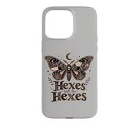 Halloween Goth Skull Hexes Will Be Hexes Butterfly Vintage Case for iPhone 15 Pro Max