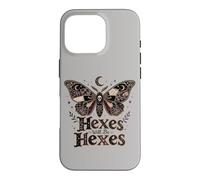 Halloween Goth Skull Hexes Will Be Hexes Butterfly Vintage Case for iPhone 16 Pro