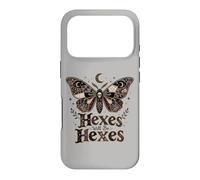 Halloween Goth Skull Hexes Will Be Hexes Butterfly Vintage Case for iPhone 17 Pro