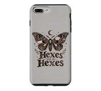 Halloween Goth Skull Hexes Will Be Hexes Butterfly Vintage Case for iPhone 7 Plus/8 Plus