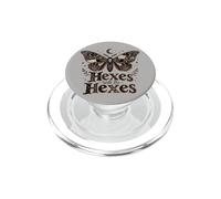 Halloween Goth Skull Hexes Will Be Hexes Butterfly Vintage PopSockets PopGrip for MagSafe