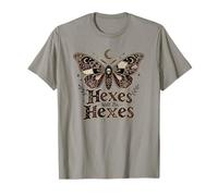 Halloween Goth Skull Hexes Will Be Hexes Butterfly Vintage T-Shirt
