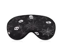 Halloween Goth Sleep Mask Personality Eye Sleep Shade Cover Comfortable Breathable Sleeping Blindfold Soft Comfortable Night Eye Cover Adjustable Band Eye Mask for Men Women