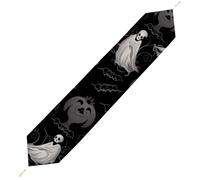 Halloween Goth Table Runner for Dining Table, Short Plush Runners Washable & Durable Tablerunner Modern Home Decor for Wedding, Kitchen, Holiday 178*33cm