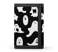 Halloween Goth Wallet,Credit Card Holder,Three-fold Wallet for Passport Covers, Purse Passport Bag for Men Women