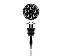 Halloween Goth Wine Stopper Reusable Zinc Alloy Beverage Bottle Stopper Decorative Champagne Corks Bottle Stoppers Wine Accessories Gift for Bar Party Wedding Supply