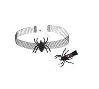 Halloween Gothic Bat Jewelry Set Bat Choker Necklace Vampire Goth Bats Duckbill Hair Clips Black Tattoo Necklace Choker for Women Cosplay Lolita, Middle, Alloy Steel, No Gemstone