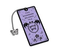 Halloween Gothic Bookmark for Girls, Spicy Smut Bookmark for Book Lovers, Spooky Horror Bookmarks, Boo Basket Stuffers for Women Men, Dark Romance Gifts, Creepy Gothic Accessories Stocking Stuffers