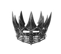 Halloween Gothic Crow Crown, Evil Queen Crowns Witch Costume Headpiece, Silver, One Size