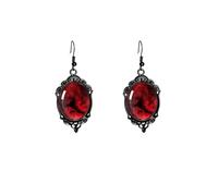 Halloween Gothic Crystal Cameo Dangle Earring for Women Vintage Vampire Rose Demon Crystal Drop Earring Dark Punk Witch Halloween jewelry, One Size, Zinc, No Gemstone