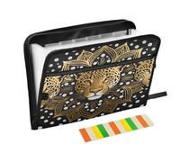 Halloween Gothic Dark Bride 13 Pocket Expanding File Folder with Labels A4 Document Organizer with Zipper