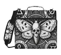 Halloween Gothic Deaths 1.5 Inch 3 Ringing Office Binder Organizer with Handle Includes Zip Pocket Document Organizer Suitable for Middle School