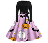 Halloween Gothic Dresses Ladies Renaissance Victorian Dress Spaghetti Strap Swing Costume Ghost Skull Novelty Drawstring Corset Party Length Evening Costumes For Medieval