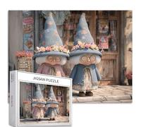 Halloween Grandma 1000 Piece Jigsaw Puzzles for Adults Community Stage Performing Arts Jigsaw Puzzle Challenging Family Activity Games Colorful DIY Craft Puzzle for Home Decor Gifts 27×20 Inches