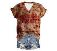 Halloween Graphic T-Shirts Women Skull Spider Web Pullover Short-Sleeved Tee Soft Breathable Polyester Humor Festival Blouse Long Sleeve T Shirts Costume Womens Work Travel Light Gray