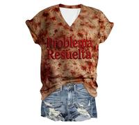 Halloween Graphic T-Shirts Women Skull Spider Web Pullover Short-Sleeved Tee Soft Breathable Polyester Humor Festival Blouse Long Sleeve T Shirts Costume Womens Work Travel White