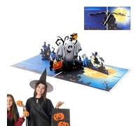 Halloween Greeting Card 3D Funny Funny Ghost 3D Postcard