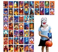 Halloween Greeting Card 50-pieces Horror Stationery Note Invitations